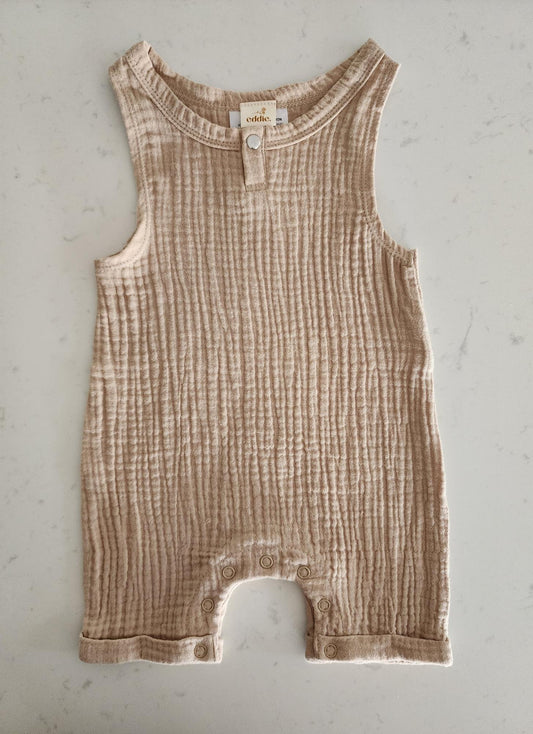 Summer Slouch Romper - Latte