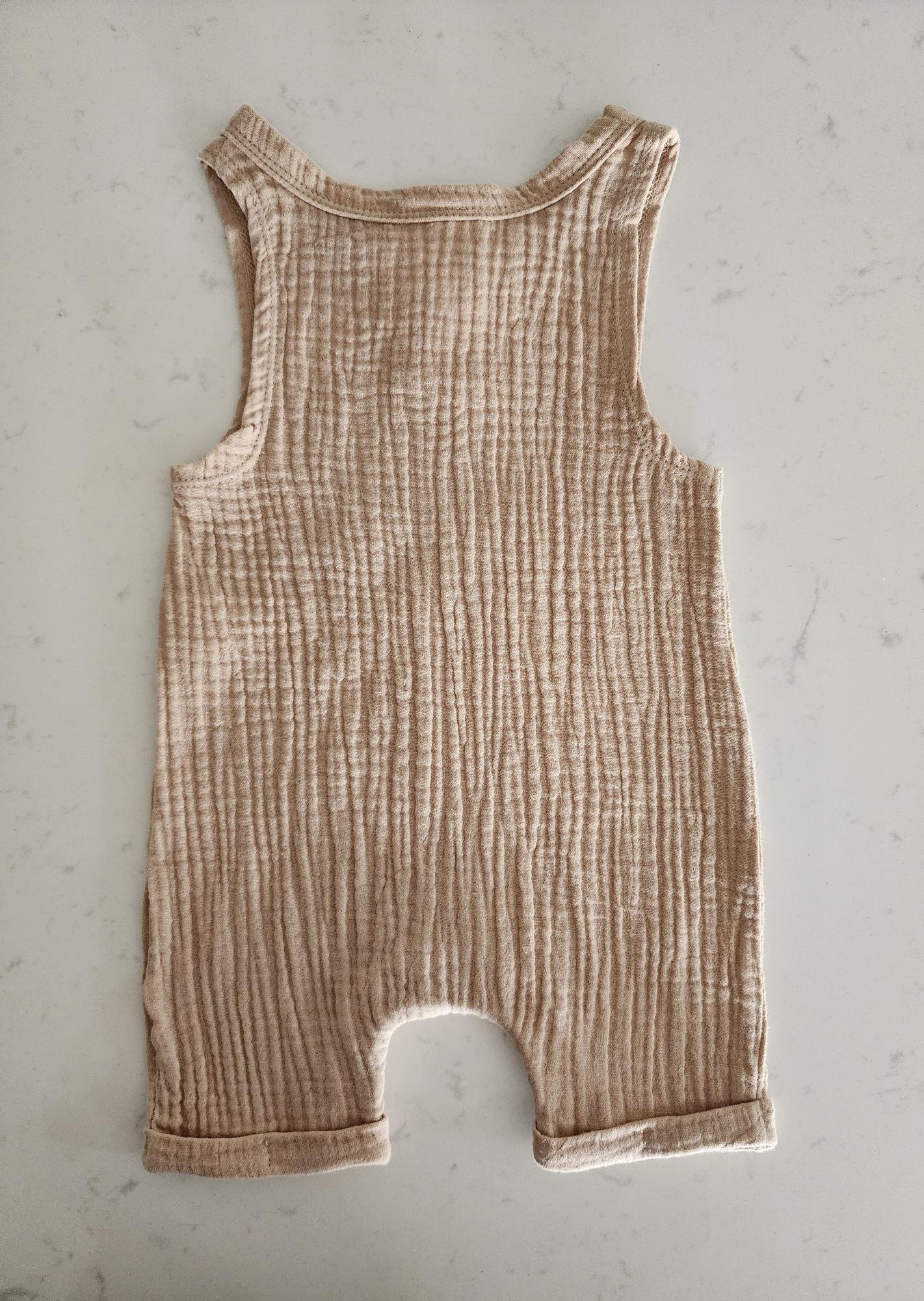 Summer Slouch Romper - Latte