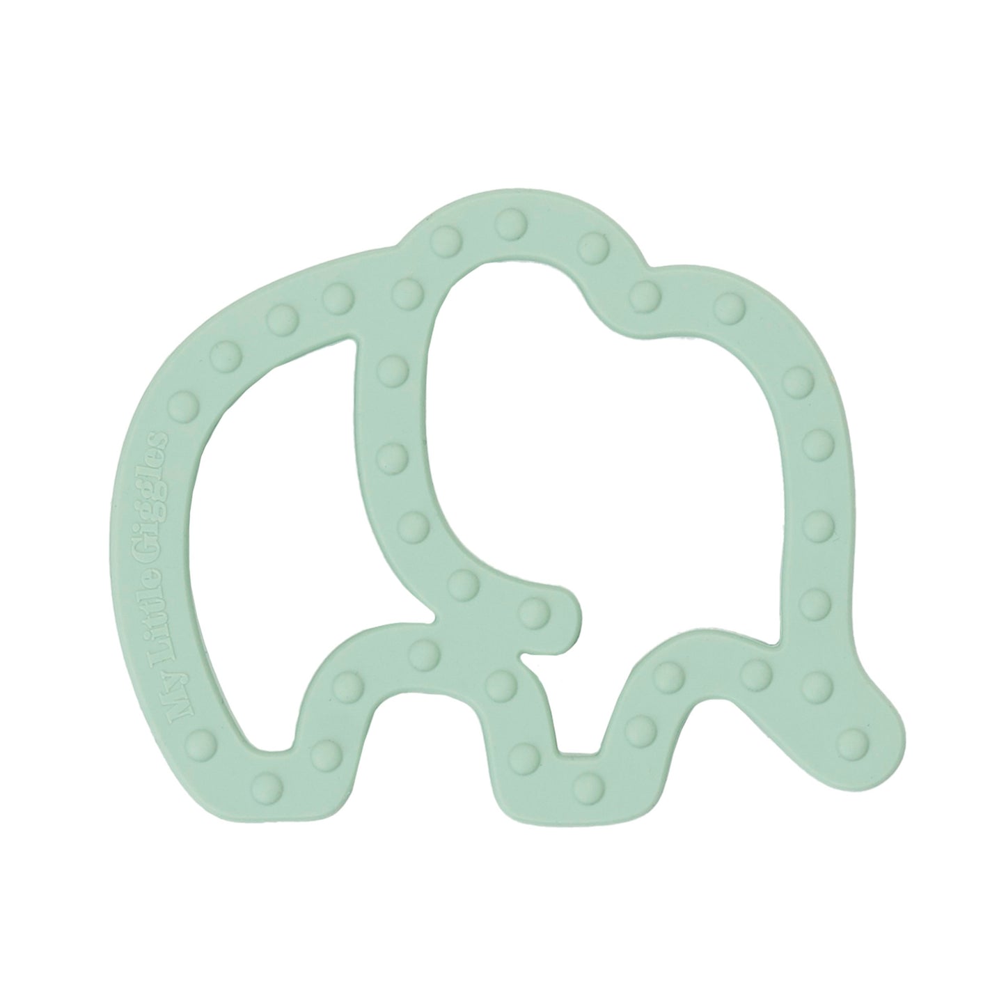 Silicone Elephant Teether - Sage