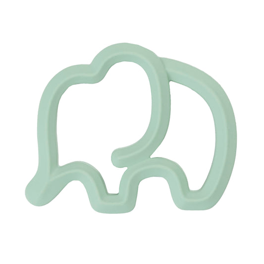 Silicone Elephant Teether - Sage