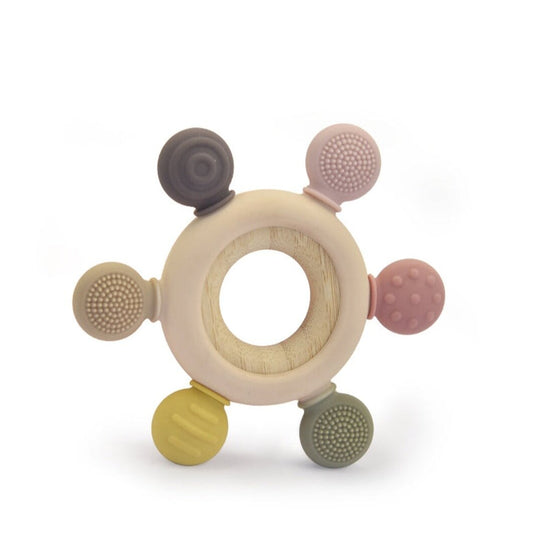 Pebble Silicone Teething Ring